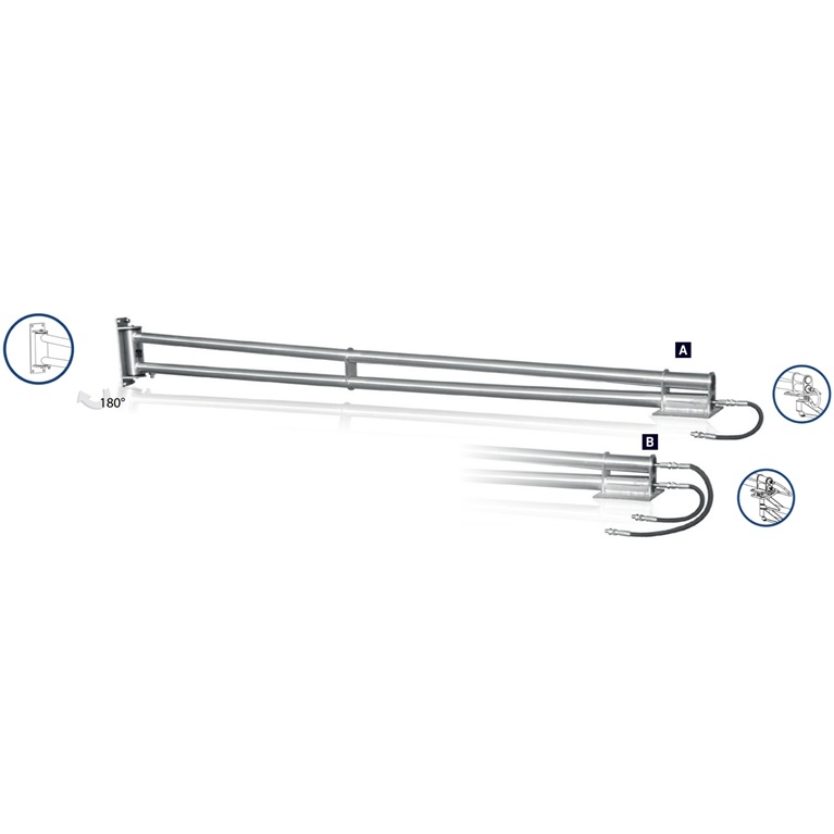Wall extension - Wall extension for single and double ceiling booms